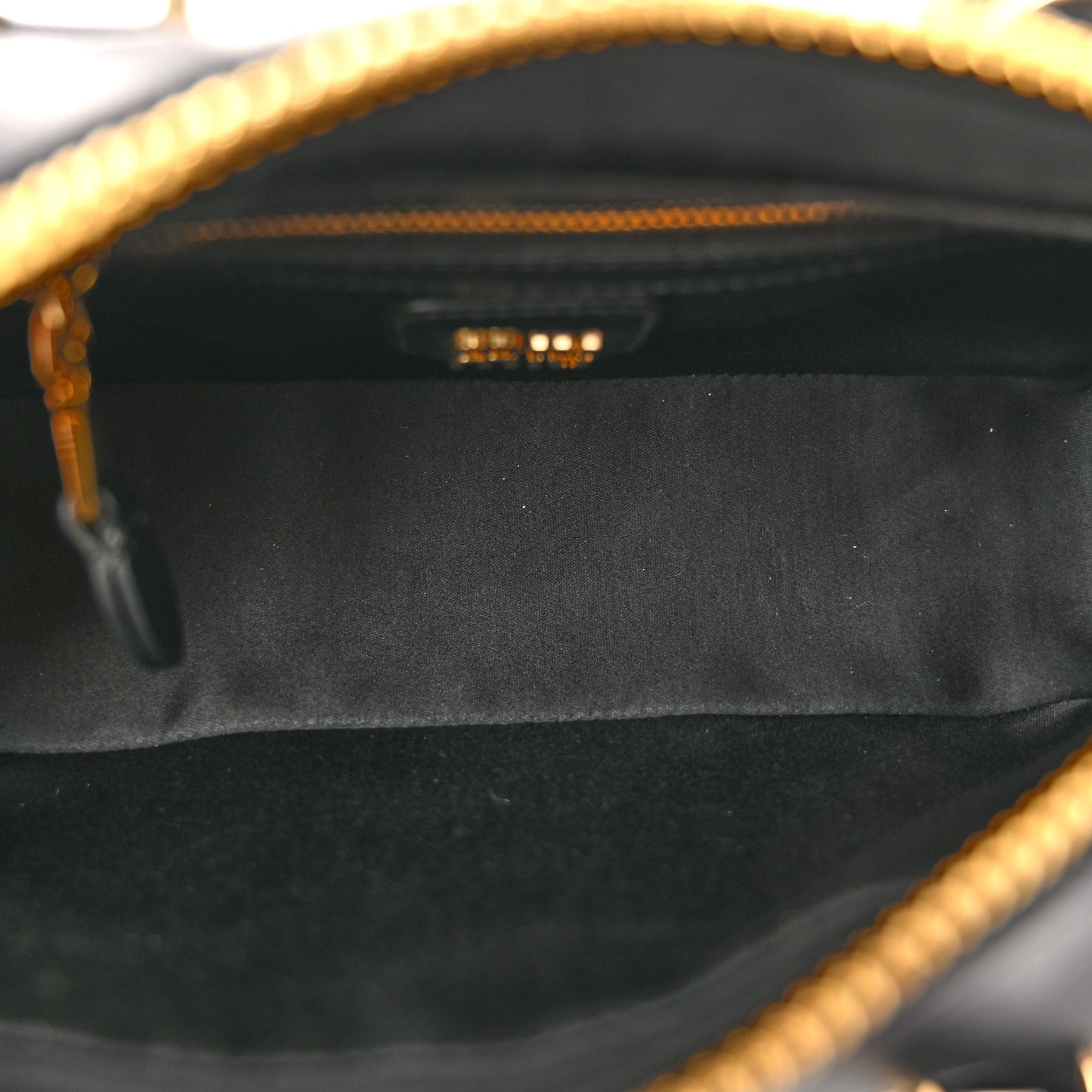 Nappa Matelasse Regular Arcadie Top Handle Bag Black