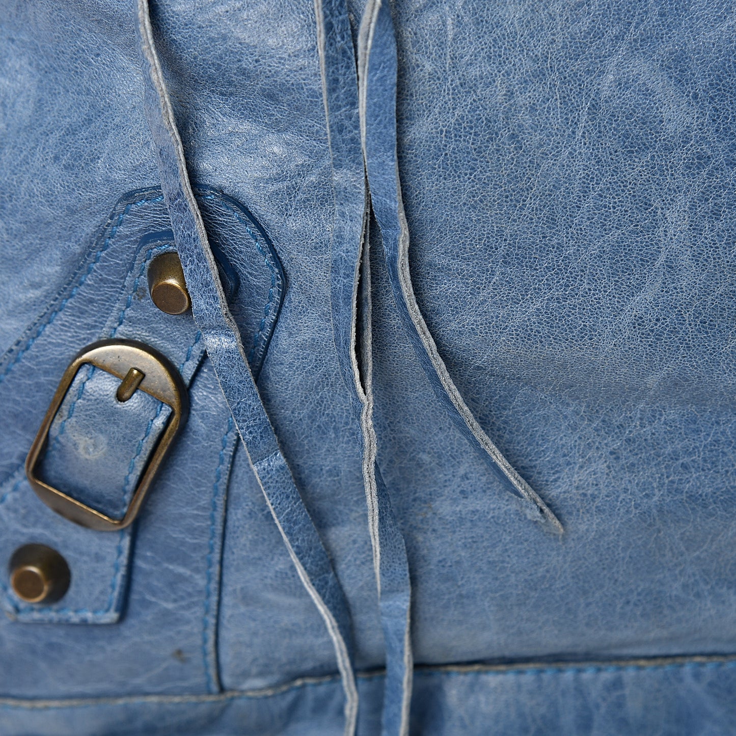 Agneau Classic Hardware Day Hobo Bleu Glacier