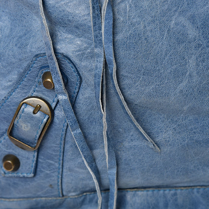 Balenciaga Agneau Classic Hardware Day Hobo Bleu Glacier 15 of 19