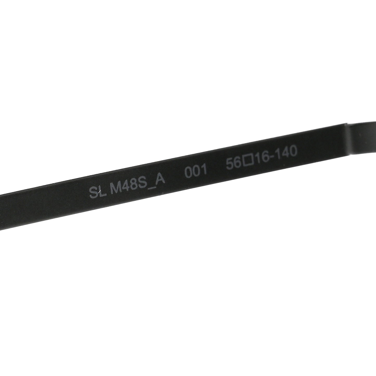 Square Acetate Metal SLM48S Sunglasses Black