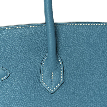 Hermes Togo Birkin 35 Blue Jean 8 of 30
