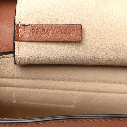 Chloe Suede Calfskin Mini Faye Shoulder Bag Tobacco 9 of 12