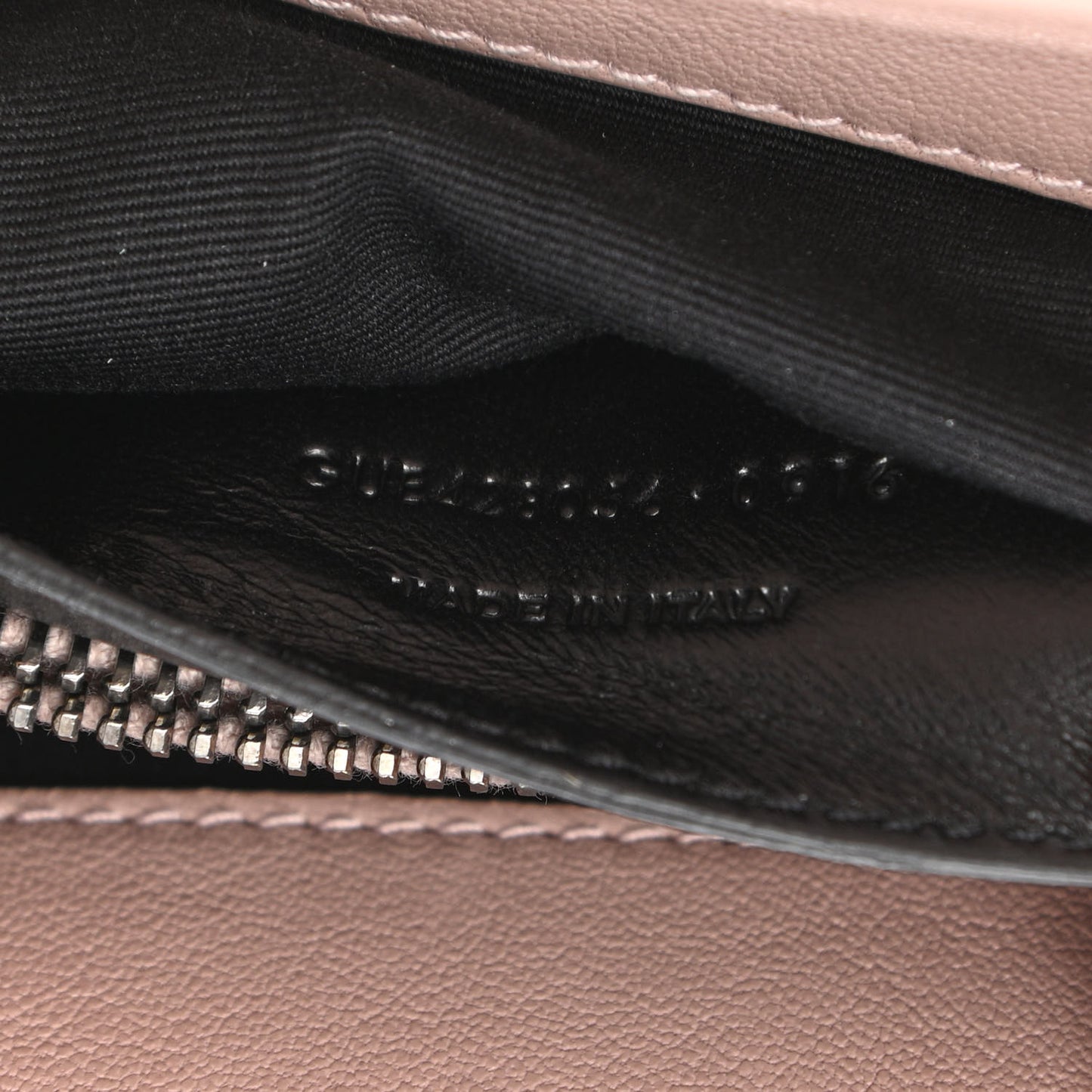 Sheepskin Matelasse Chevron Monogram Medium College Bag Rose Poudre