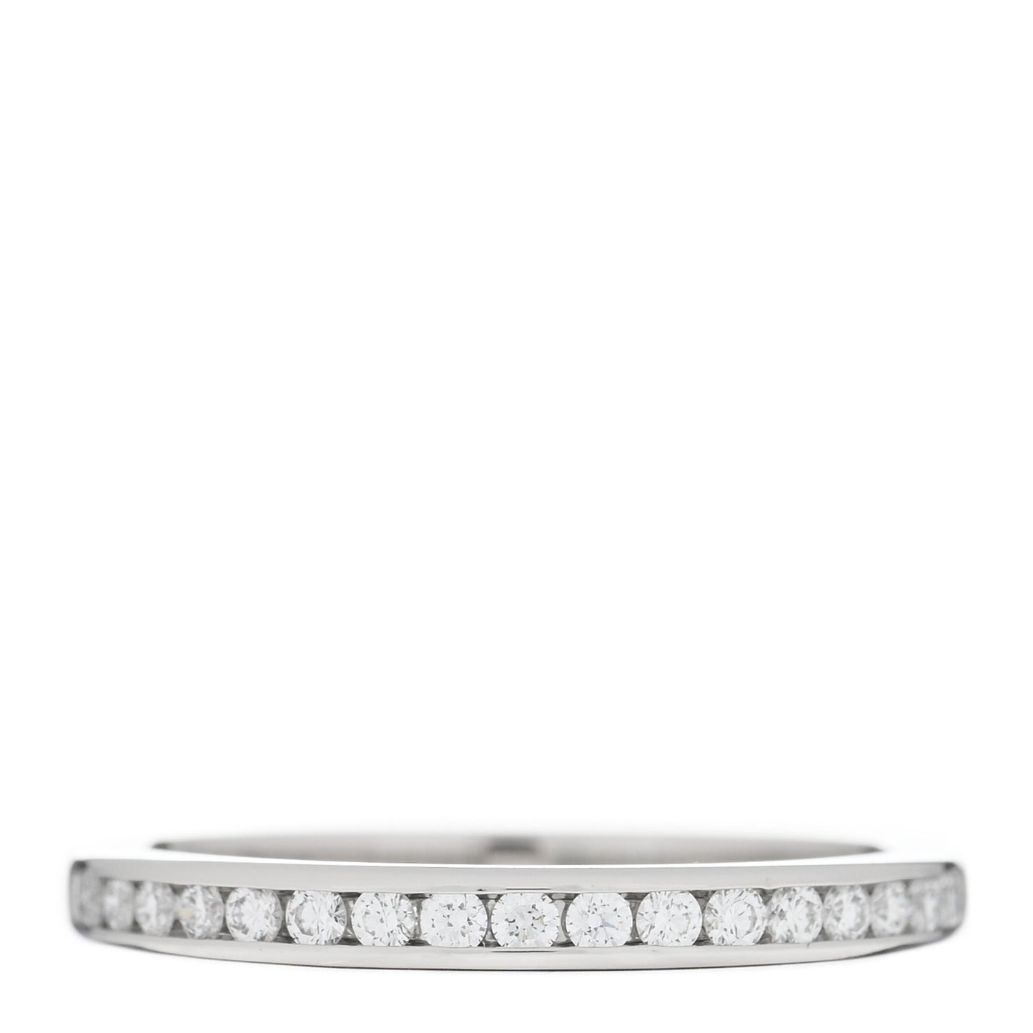 Platinum Diamond 2mm Half Circle Wedding Band Ring 50 5.5