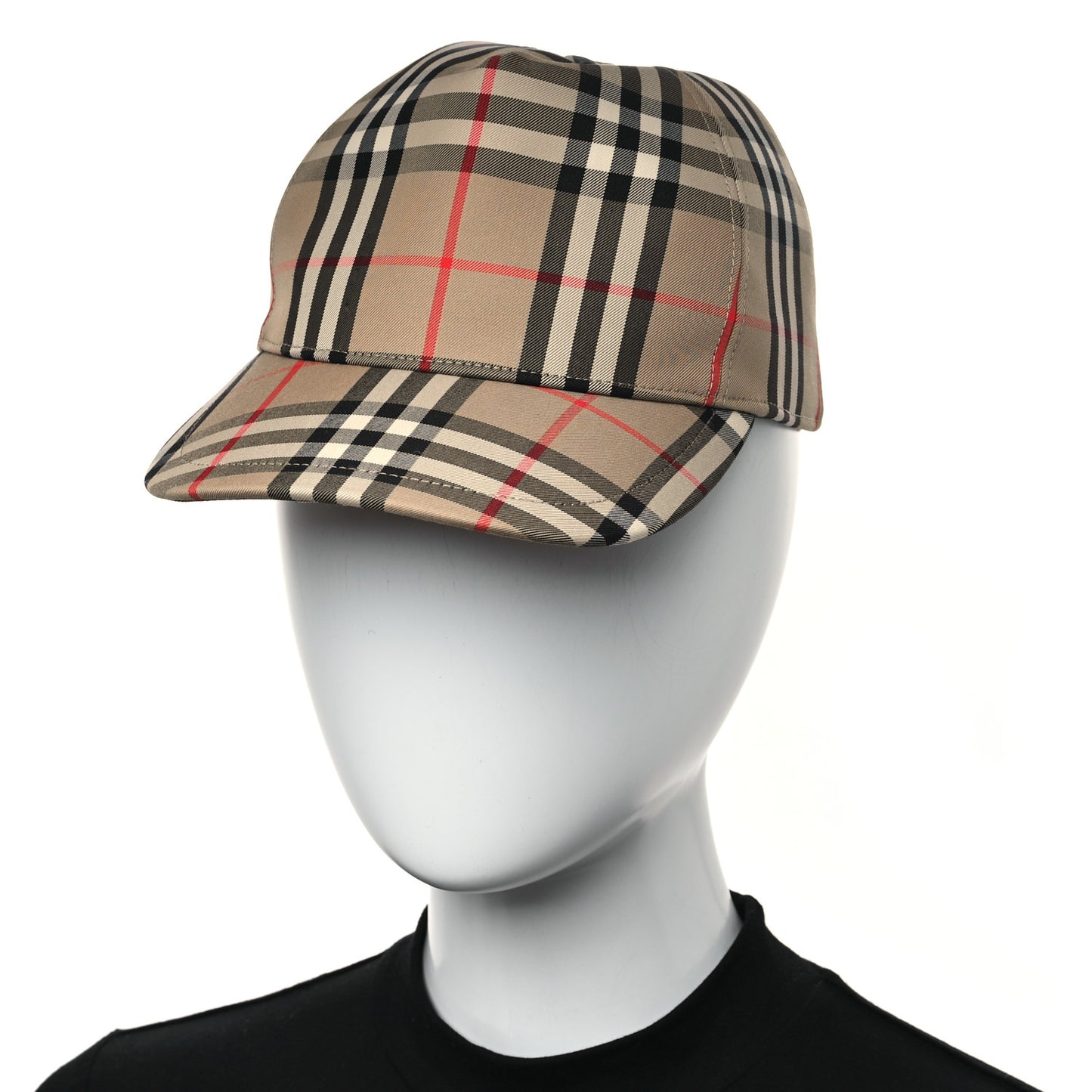 Cotton Vintage Check Baseball Hat S Archive Beige