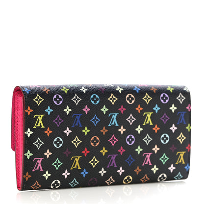 Louis Vuitton Monogram Multicolor Sarah Wallet Black Grenade 3 of 11