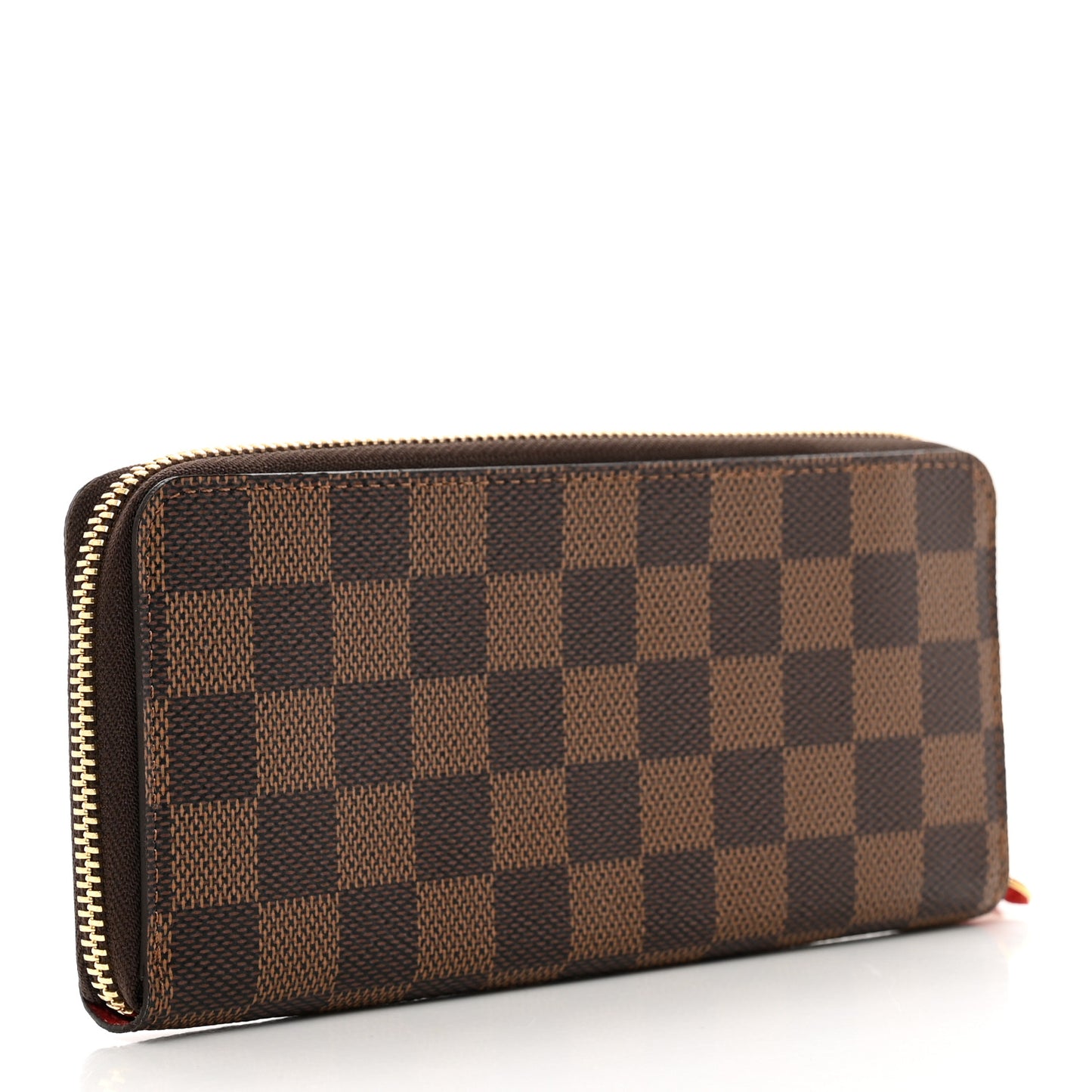 Damier Ebene Clemence Wallet Cherry