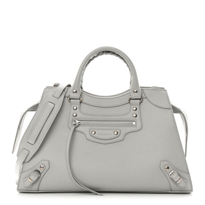 Balenciaga Grained Calfskin Silver Hardware Neo Classic City Light Grey 1 of 16