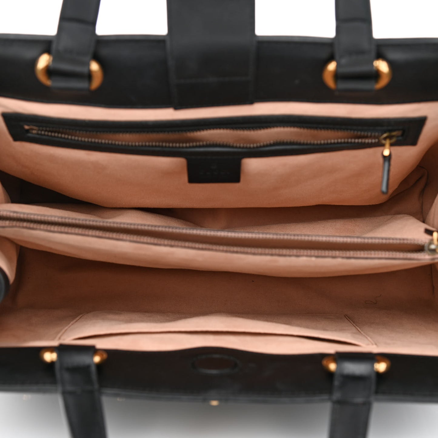 Calfskin Matelasse Studded Medium GG Marmont Tote Black