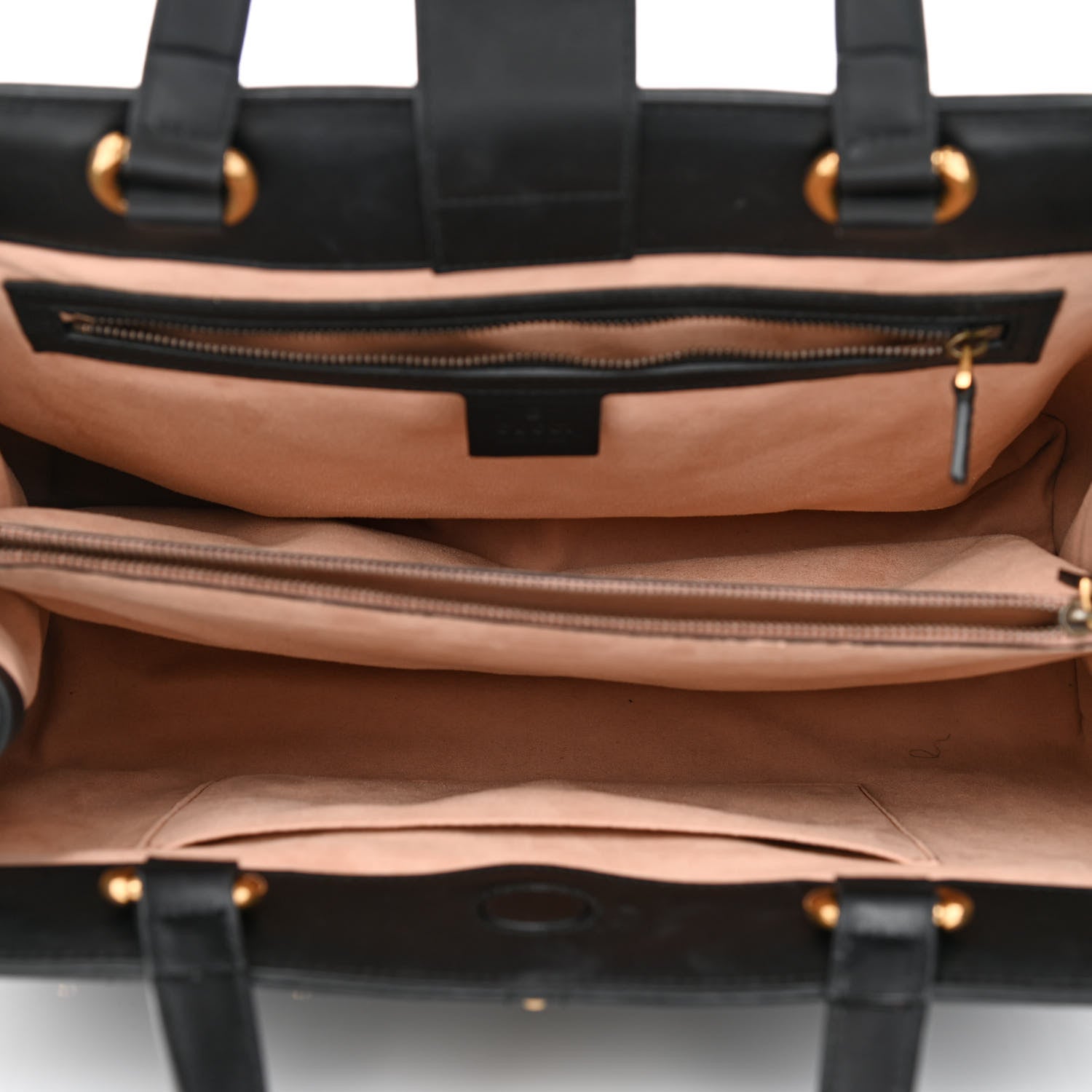 Gucci Calfskin Matelasse Studded Medium GG Marmont Tote Black 5 of 8