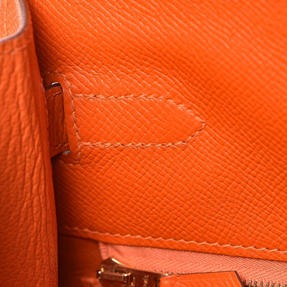 Hermes Epsom Kelly Sellier 35 Orange 17 of 37