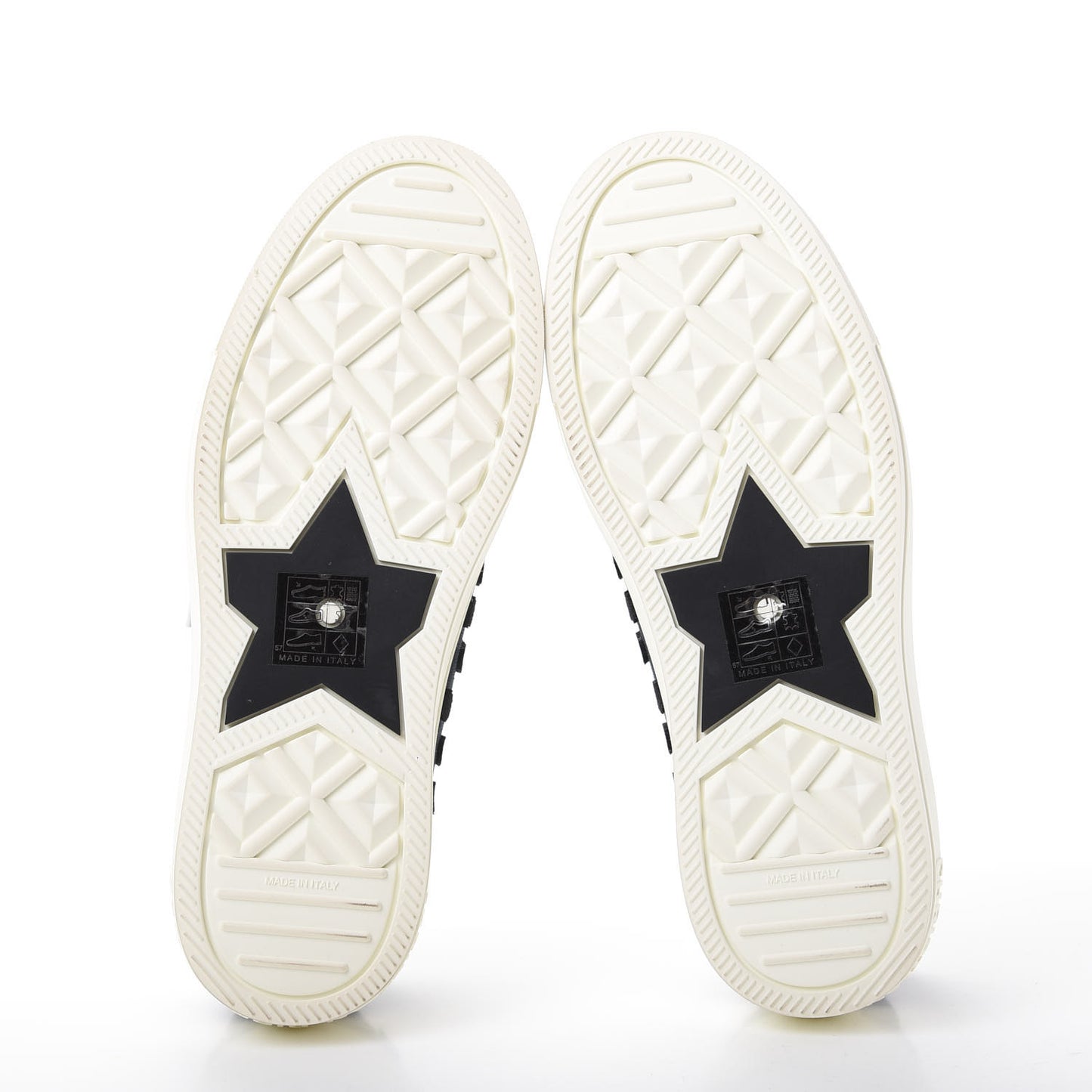 Canvas Dot Walk'N'Dior Low Top Sneakers 36 Black