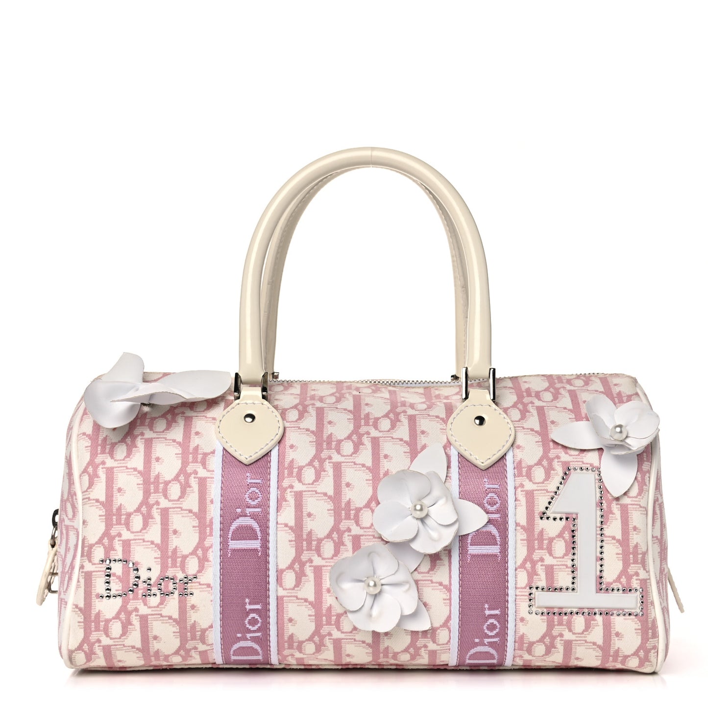 Monogram Girly Boston Pink