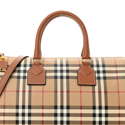 Burberry Horseferry Check Medium Bowling Bag Tan 8 of 10