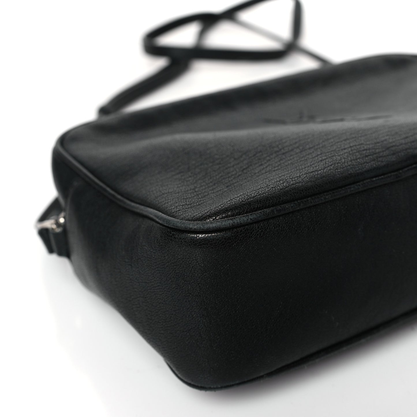 Lambskin Monogram Small Lou Camera Bag Black