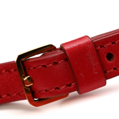 MCM Calfskin Quilted Small Patricia Belt Bag Ruby Red 13 of 15