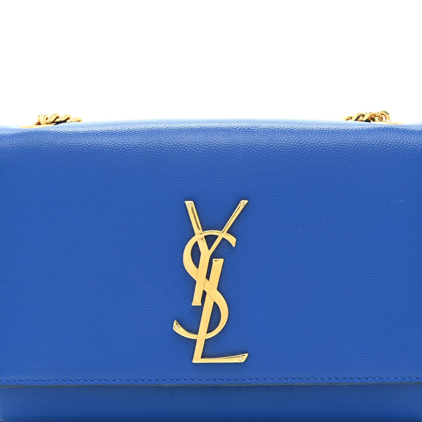 Grain De Poudre Small Classic Monogram Kate Satchel Royal Blue