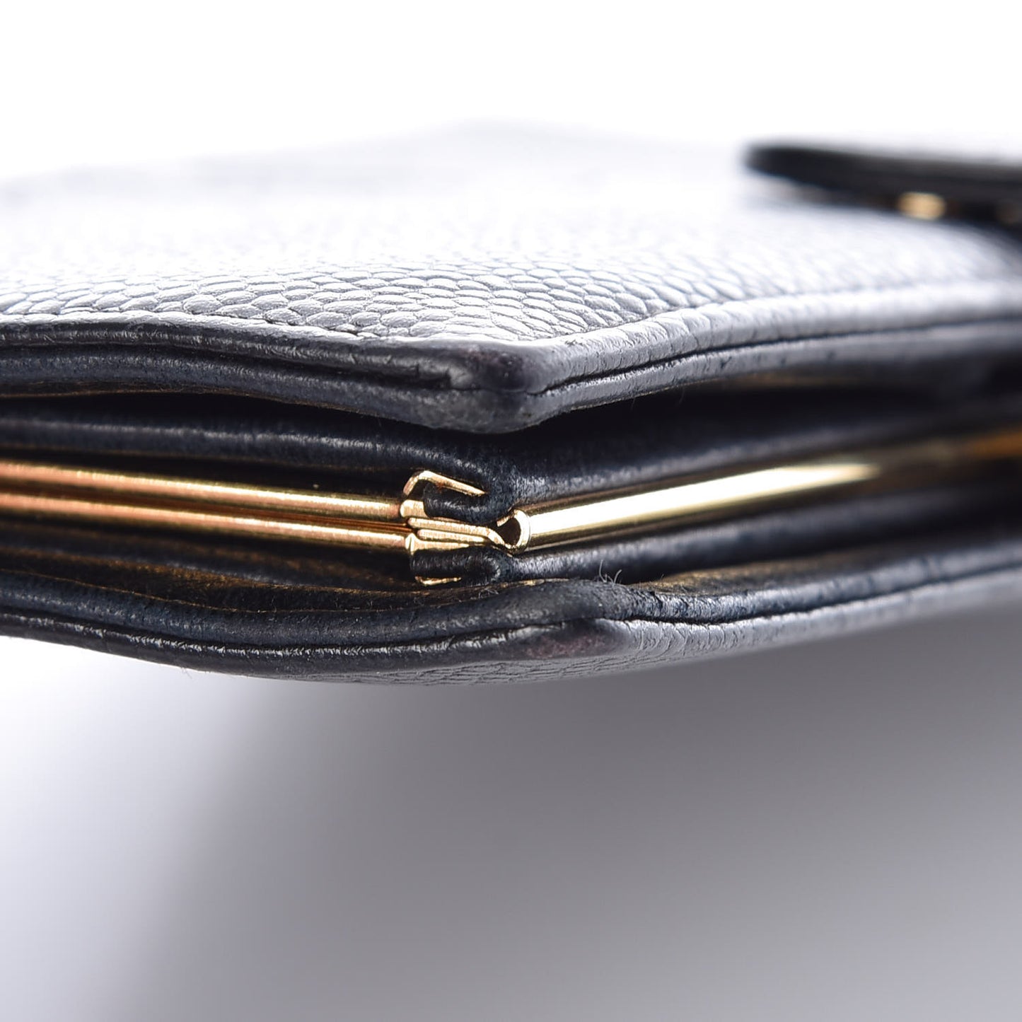 Caviar Timeless CC French Wallet Black