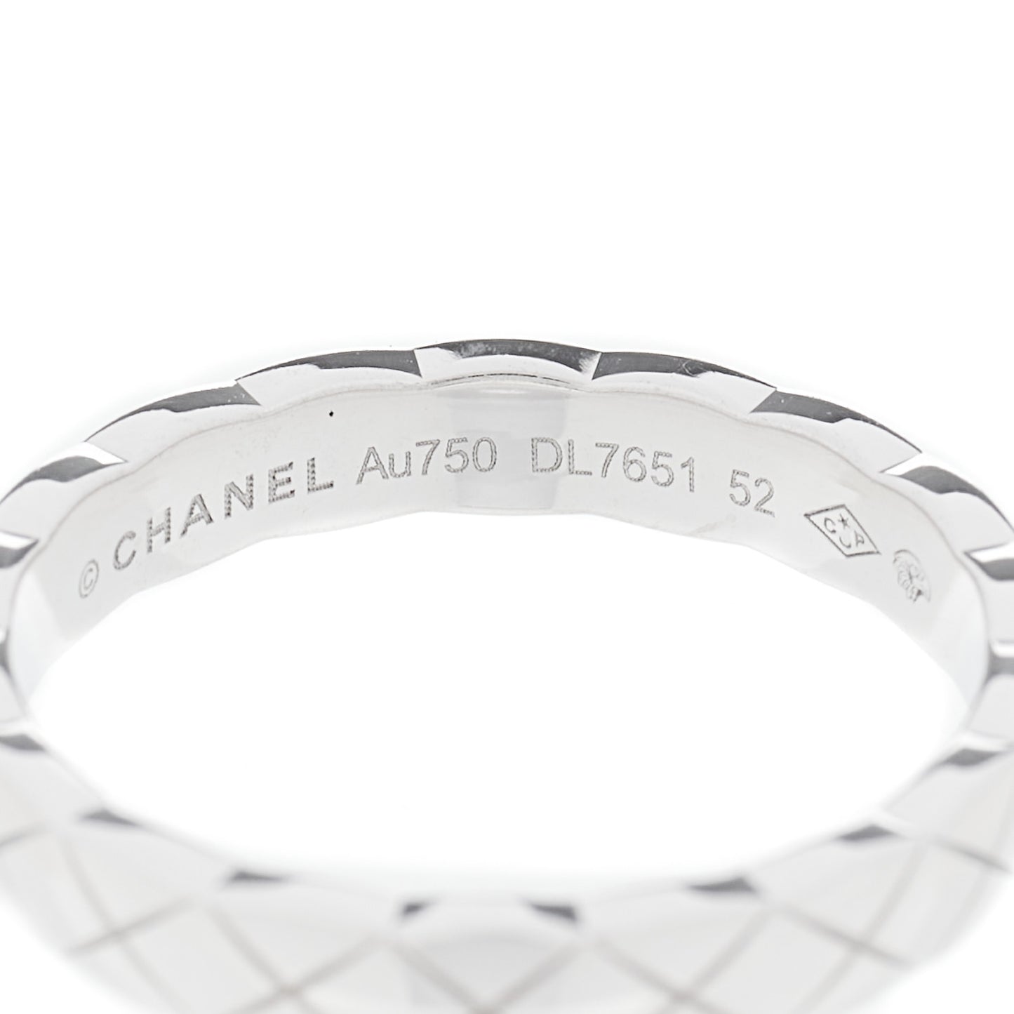 18K White Gold Mini Coco Crush Ring 52 6