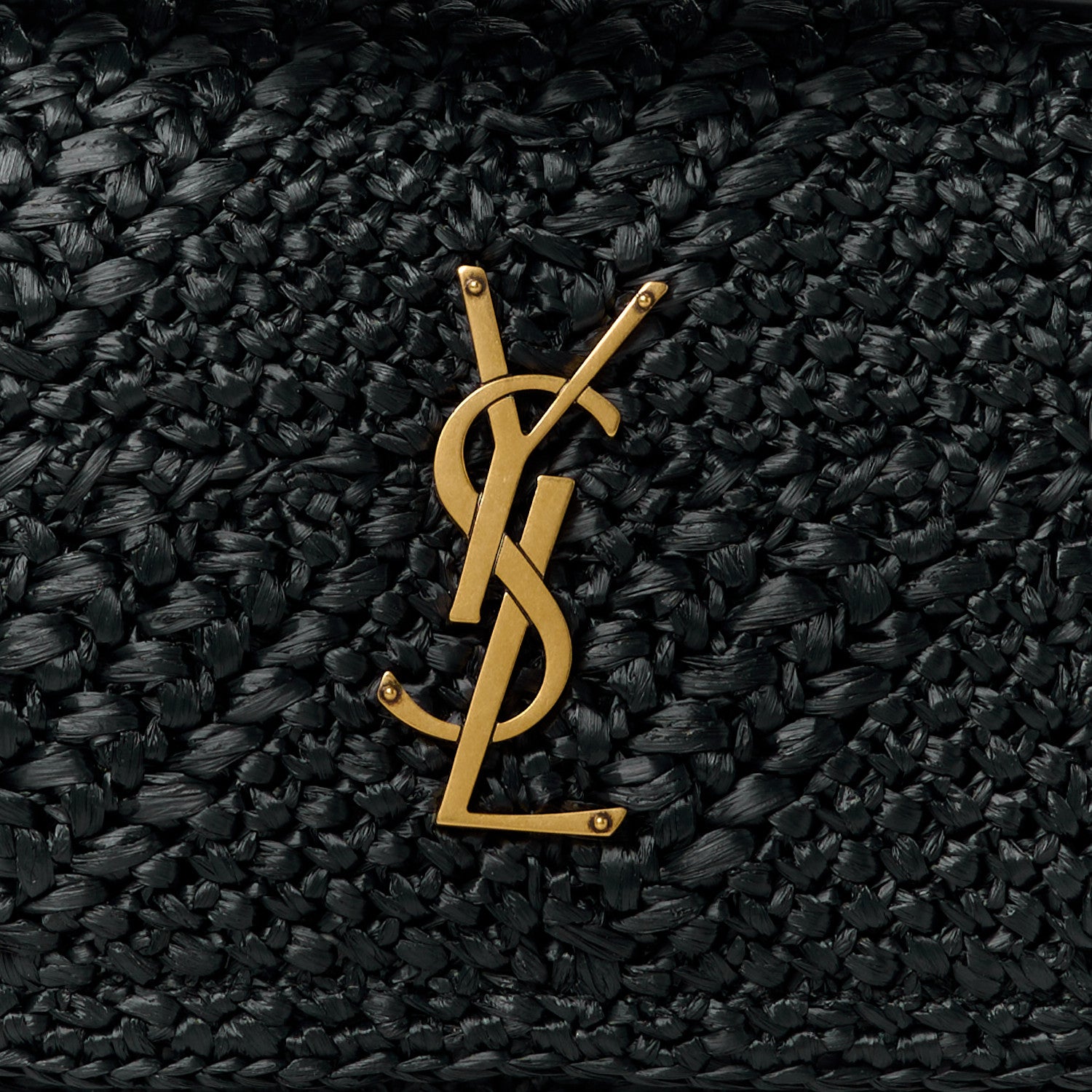 Saint Laurent Raffia Monogram Medium Jamie Black 9 of 11