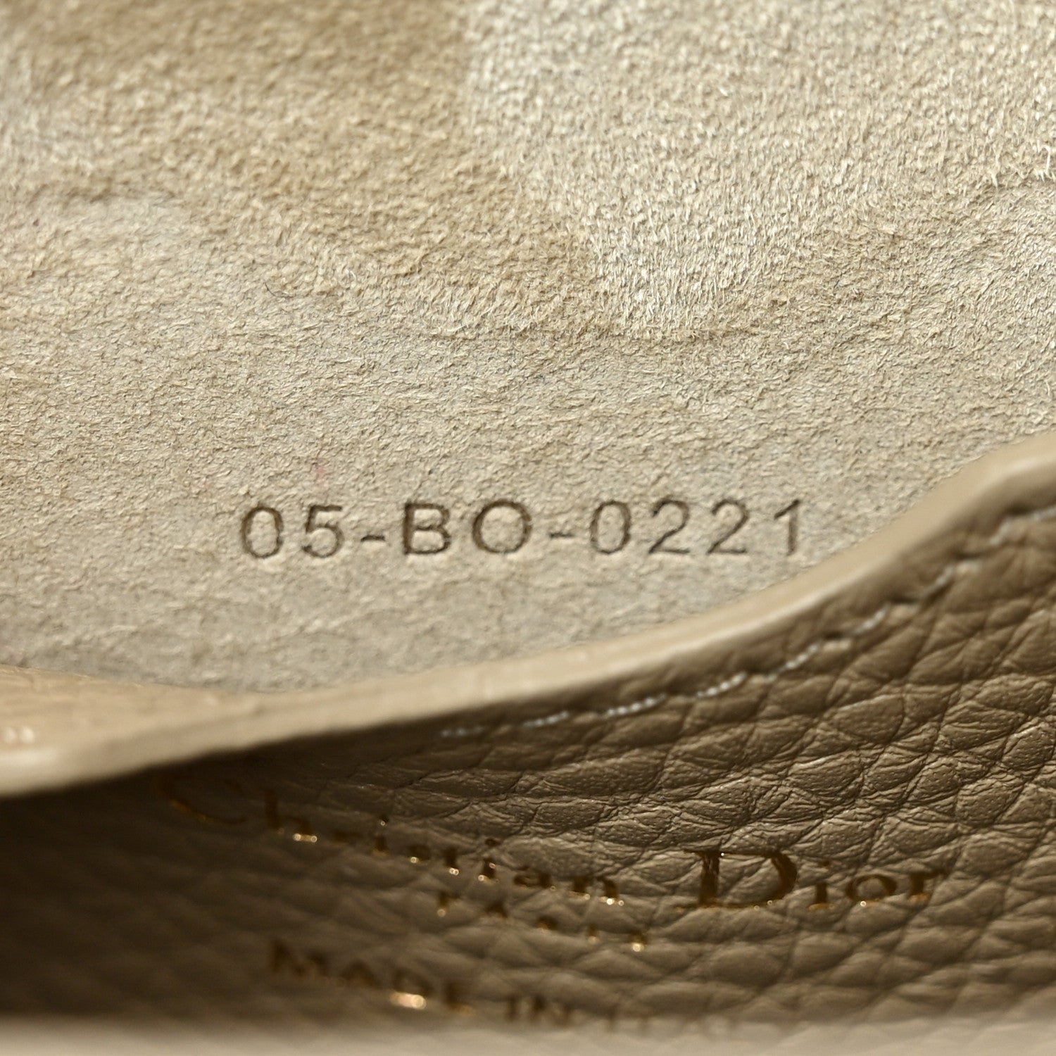 Christian Dior Grained Calfskin Large Bobby Flap Beige 7 of 10