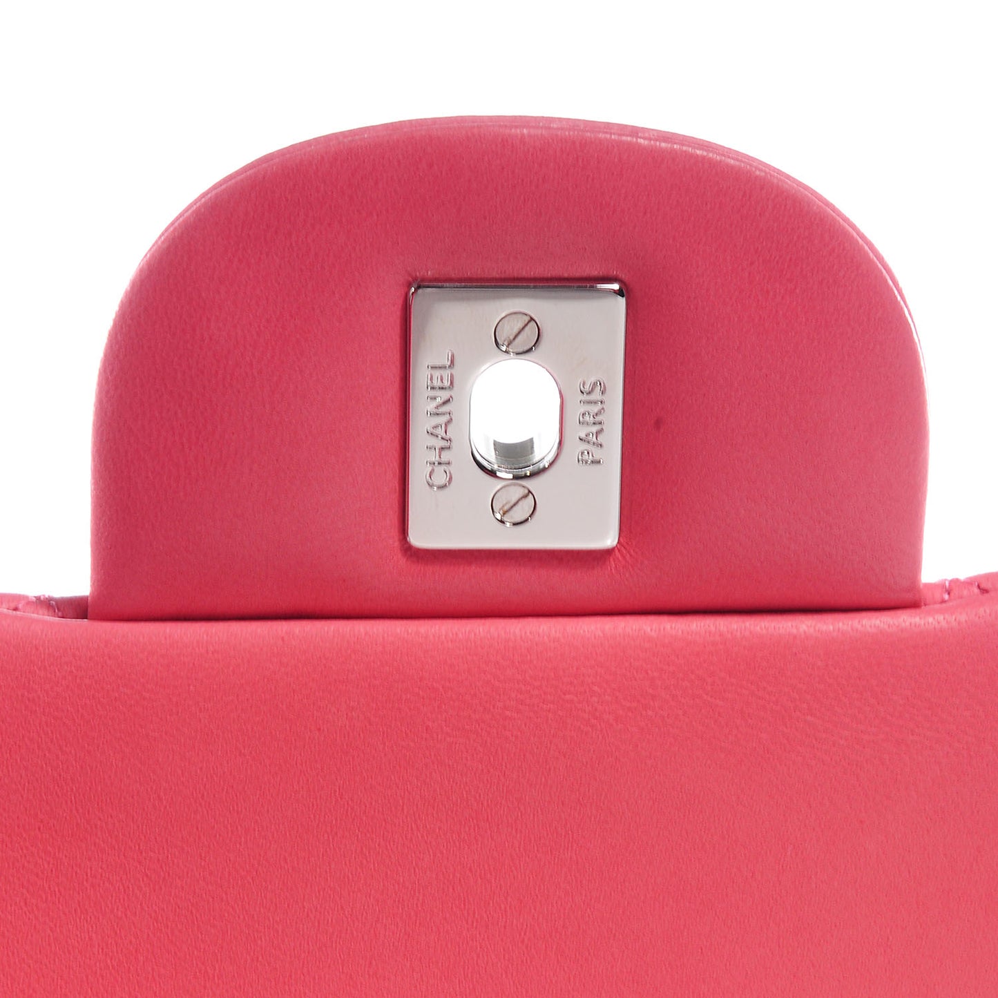 Lambskin Quilted Maxi Double Flap Pink