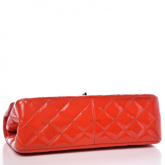 Aged Glazed Calfskin Quilted 2.55 Reissue 226 Flap Red