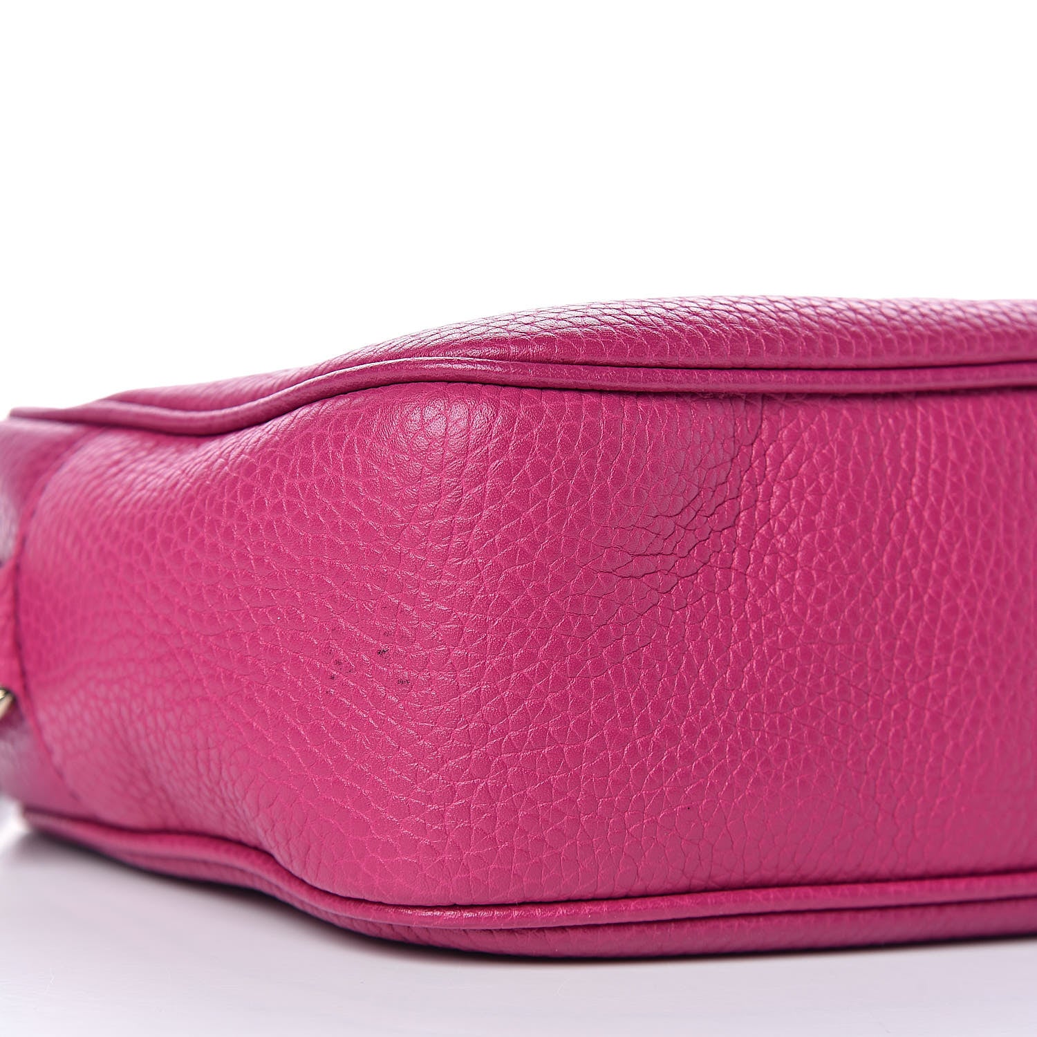 Gucci Pebbled Calfskin Small Soho Disco Bag Bright Bougainvillea 8 of 12