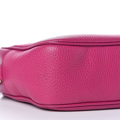 Gucci Pebbled Calfskin Small Soho Disco Bag Bright Bougainvillea 8 of 12