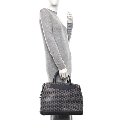 Goyard Goyardine Calfskin Cisalpin Document Case Grey 2 of 8
