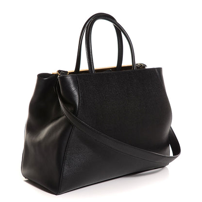 Fendi Vitello Elite Medium 2Jours Tote Black 3 of 10