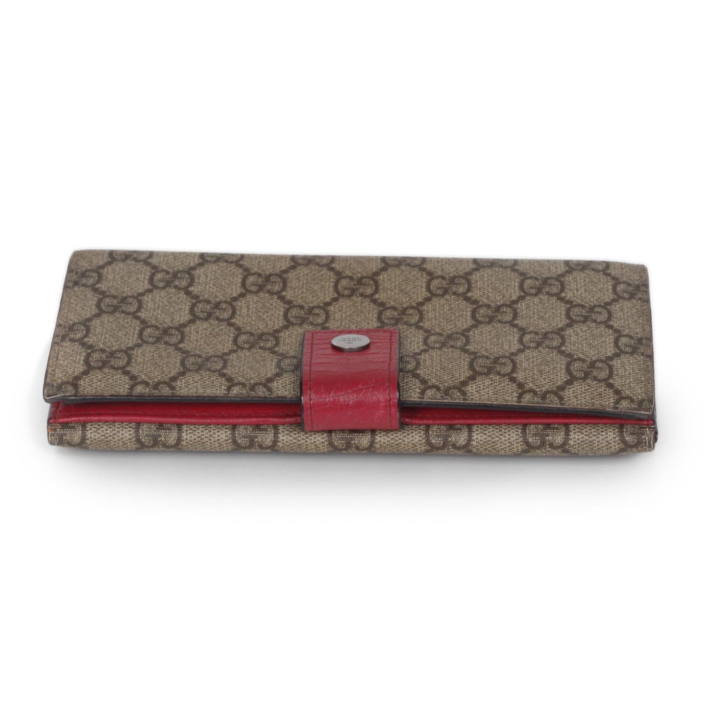 GG Plus Monogram Ladies GG Continental Wallet Red