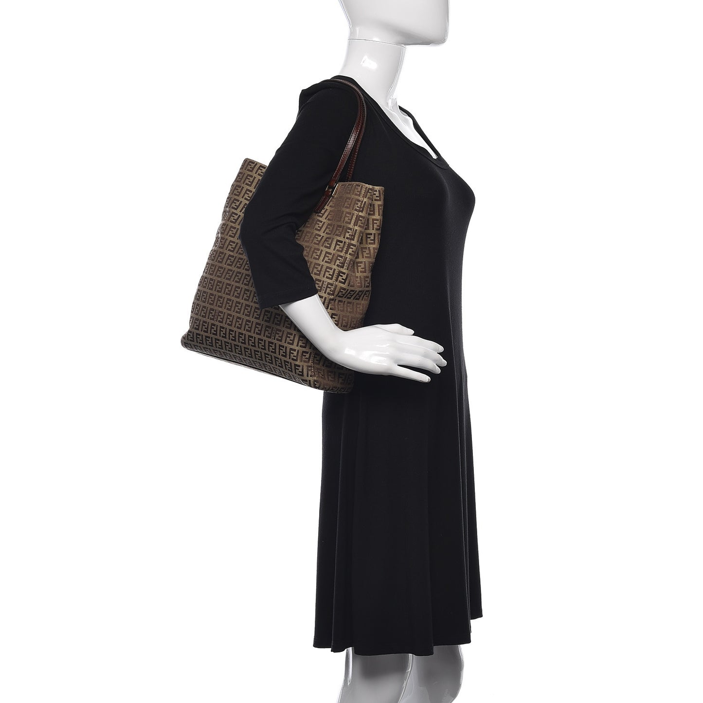 Zucchino Vitello Tote Mogano Panna Bruciato