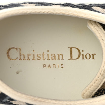 Christian Dior Canvas Oblique Walk'N'Dior Low Top Sneakers 35.5 Deep Blue 8 of 10