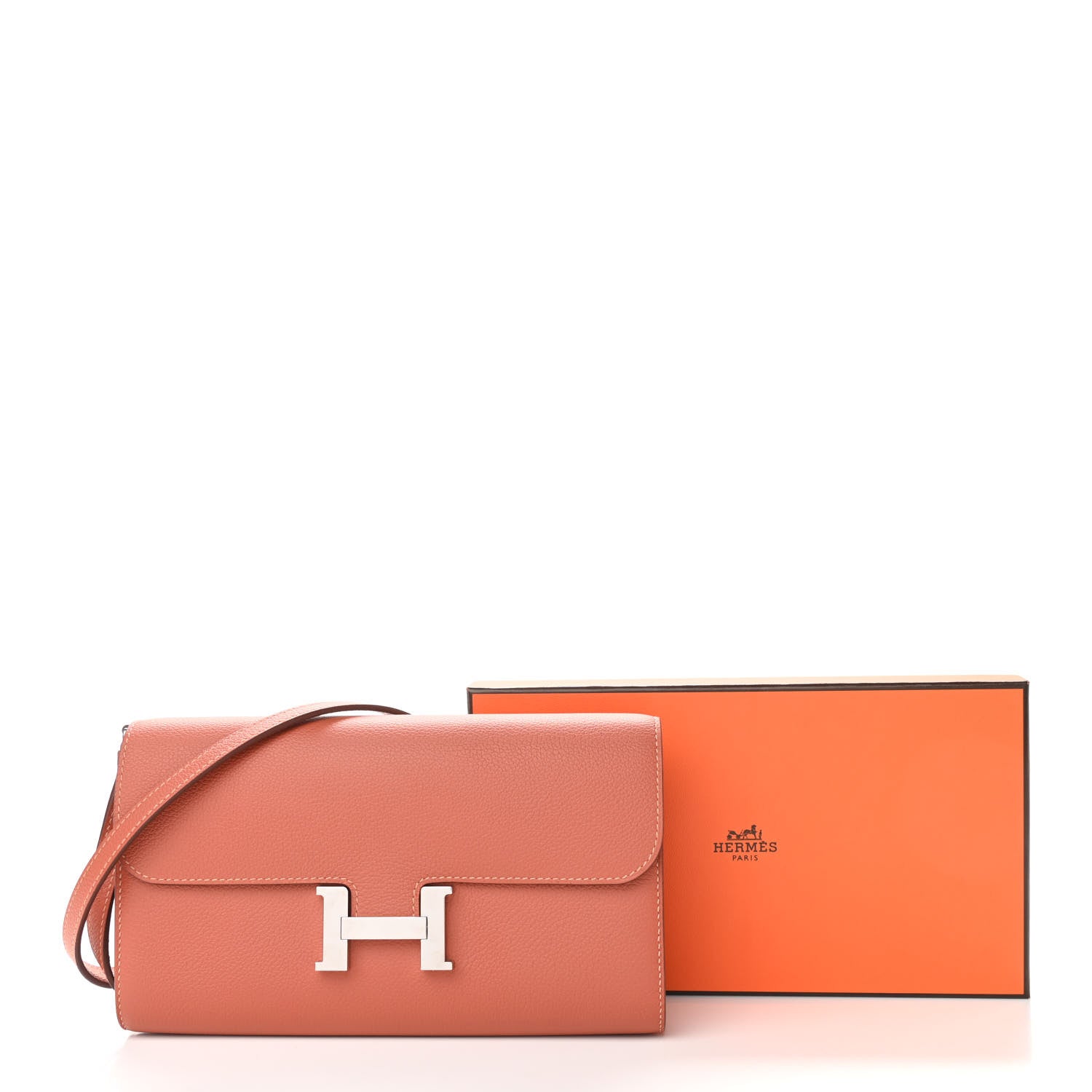 Hermes Evercolor Constance Wallet To Go Blush 10 of 10