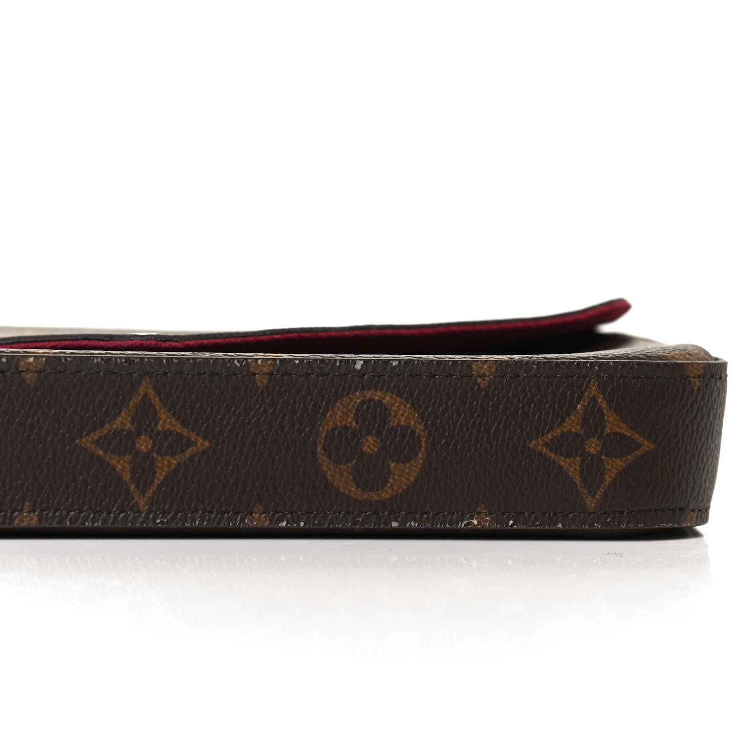 Louis Vuitton Monogram Pochette Felicie Chain Wallet Fuchsia 13 of 14
