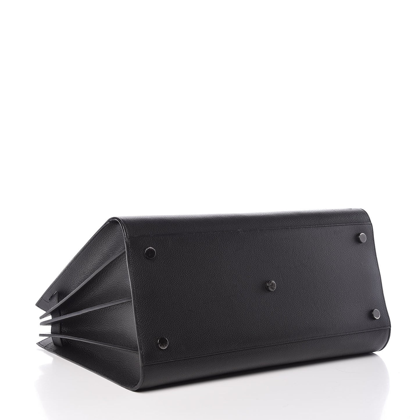 Grained Calfskin Large Sac De Jour Carryall Black