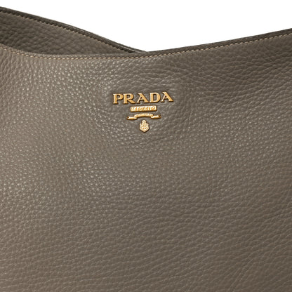 Prada Vitello Daino Side Pocket Hobo Pomice 7 of 9