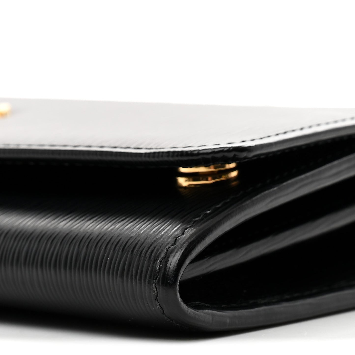 Vitello Move Metal Oro Chain Wallet Black