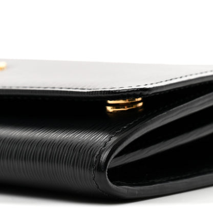 Prada Vitello Move Metal Oro Chain Wallet Black 7 of 10