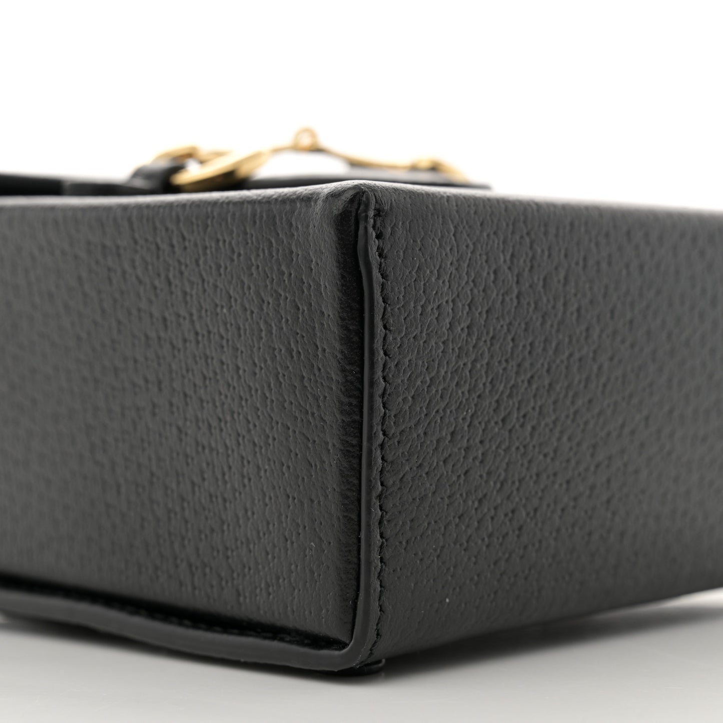 Dollar Calfskin Vertical Horsebit 1955 Crossbody Bag Black