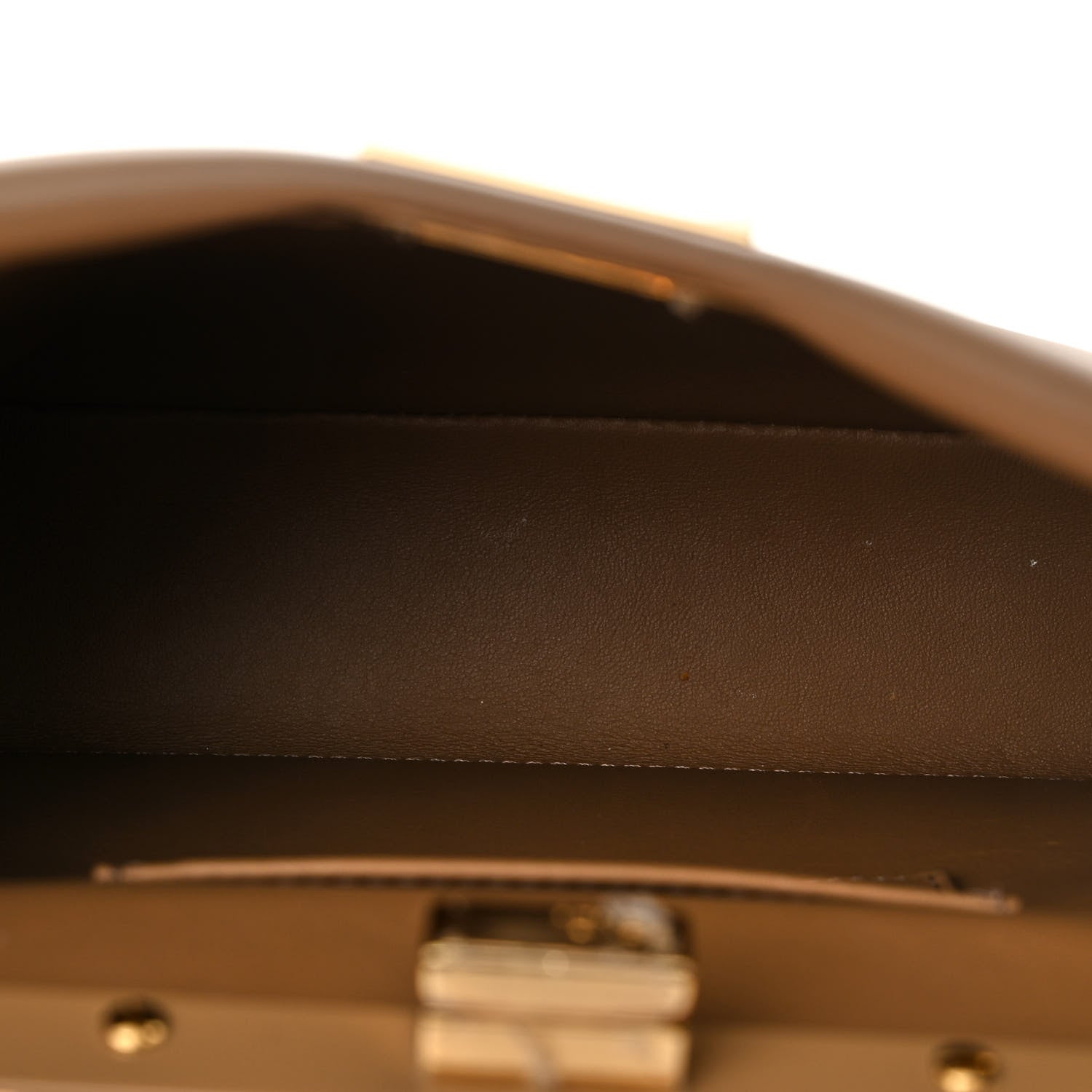 Fendi Vitello Seta Nappa Plexiglass Bi-Color Mini Peekaboo Iconic Satchel Bouganville Sand 5 of 11