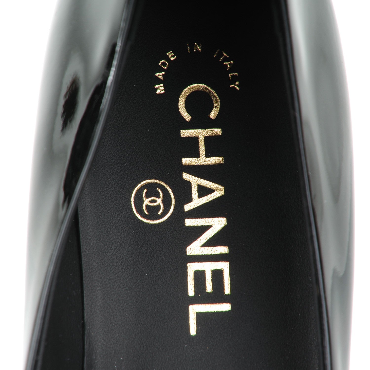 Chanel Patent Calfskin Cap Toe Ballerina Flats 38 Black 7 of 7