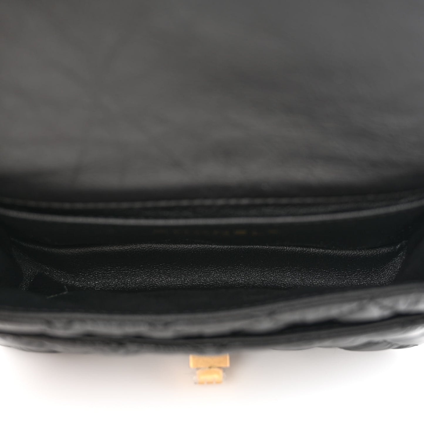 Aged Calfskin Quilted 2.55 Reissue Flap Belt Bag Clutch Black