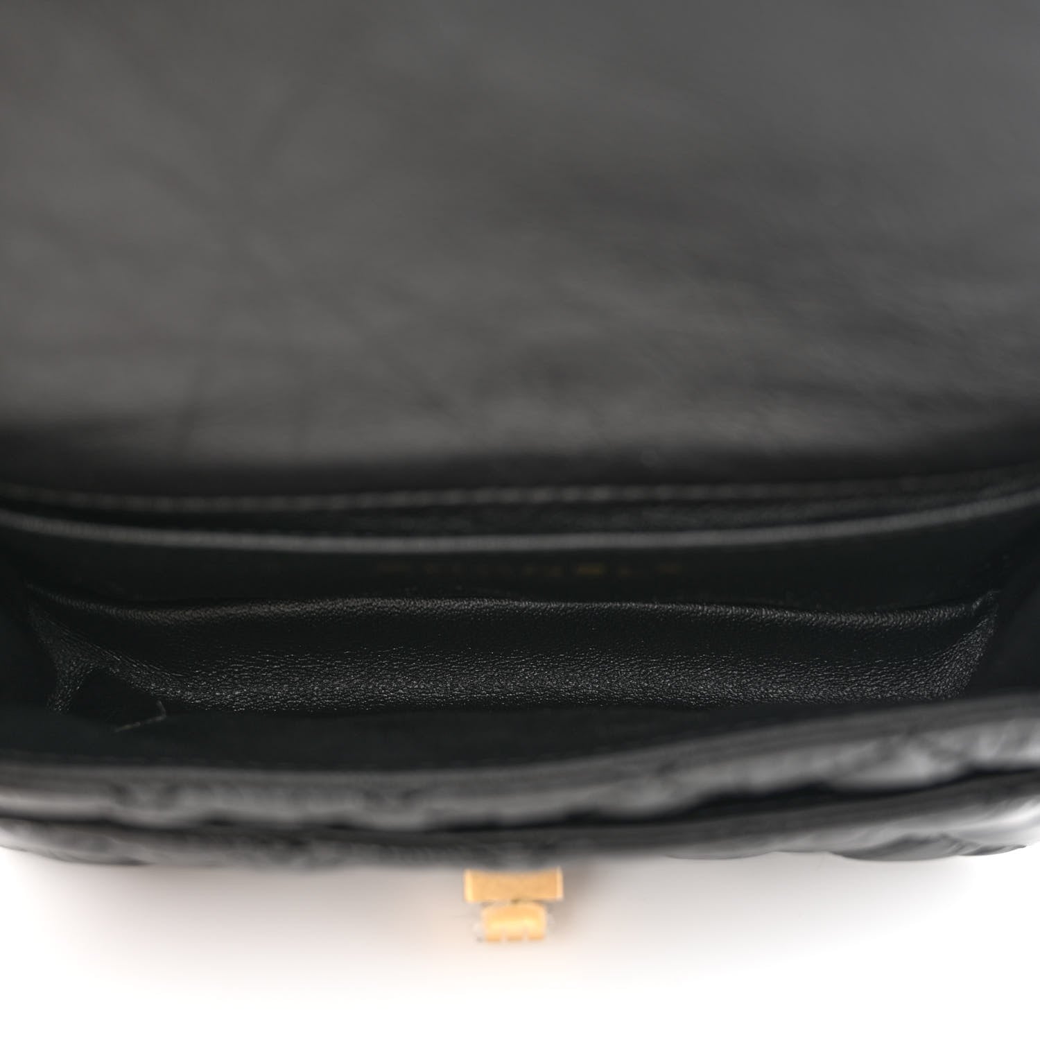 Chanel Aged Calfskin Quilted 2.55 Reissue Flap Belt Bag Clutch Black 5 of 11