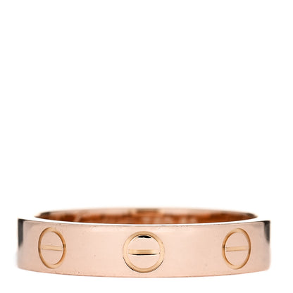 Cartier 18K Pink Gold 3.5mm LOVE Wedding Band Ring 50 5.5 1 of 4