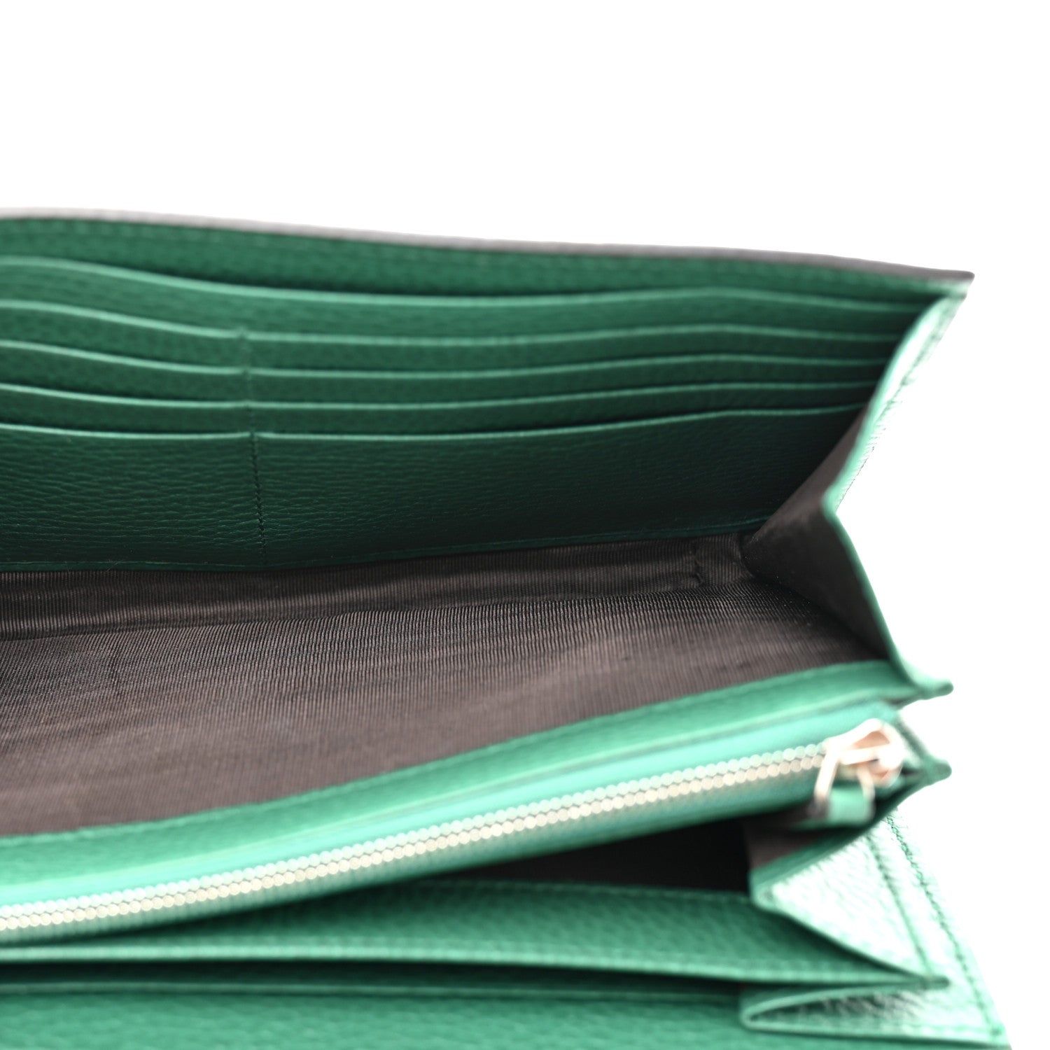 Gucci Calfskin Mini Dionysus Chain Wallet Emerald 5 of 12