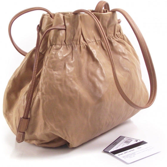 Napa Antique Beige Leather Bag