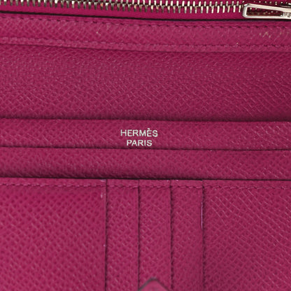 Hermes Epsom Bearn Compact Wallet Rose Pourpre 6 of 12