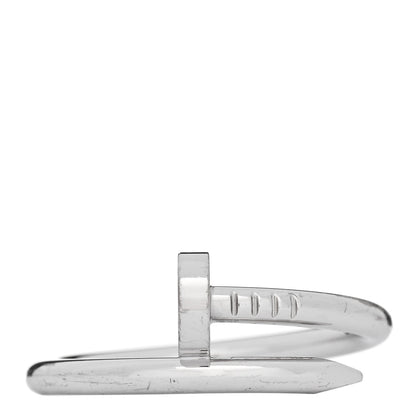 Cartier 18K White Gold Juste Un Clou Ring 67 11.75 1 of 6